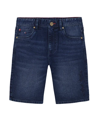Tommy Hilfiger Toddler and Little Boys Script Logo Denim Shorts