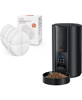 Automatic Cat Feeder and 4 Pack Pet Food Desiccant Bag