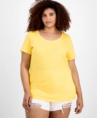 Aveto Trendy Plus Scoop-Neck T-Shirt