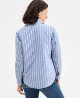 Style & Co Women's Reversible Quilted Shacket, Exclusively at Macy's