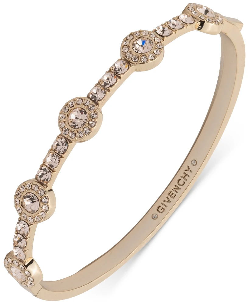 Givenchy Crystal Halo Station Bangle Bracelet