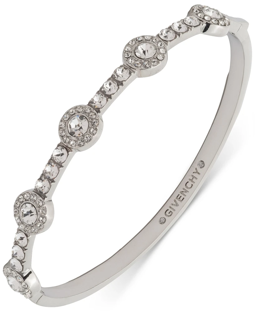 Givenchy Crystal Halo Station Bangle Bracelet