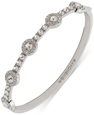 Givenchy Crystal Halo Station Bangle Bracelet