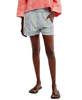 Free People Women's Get Striped Pull On Shorts