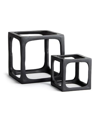 Cubist Sculptures, Set Of 2