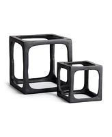 Cubist Sculptures, Set Of 2