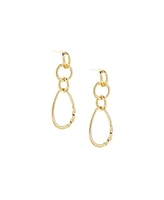 Oval Link Post Drop Earring