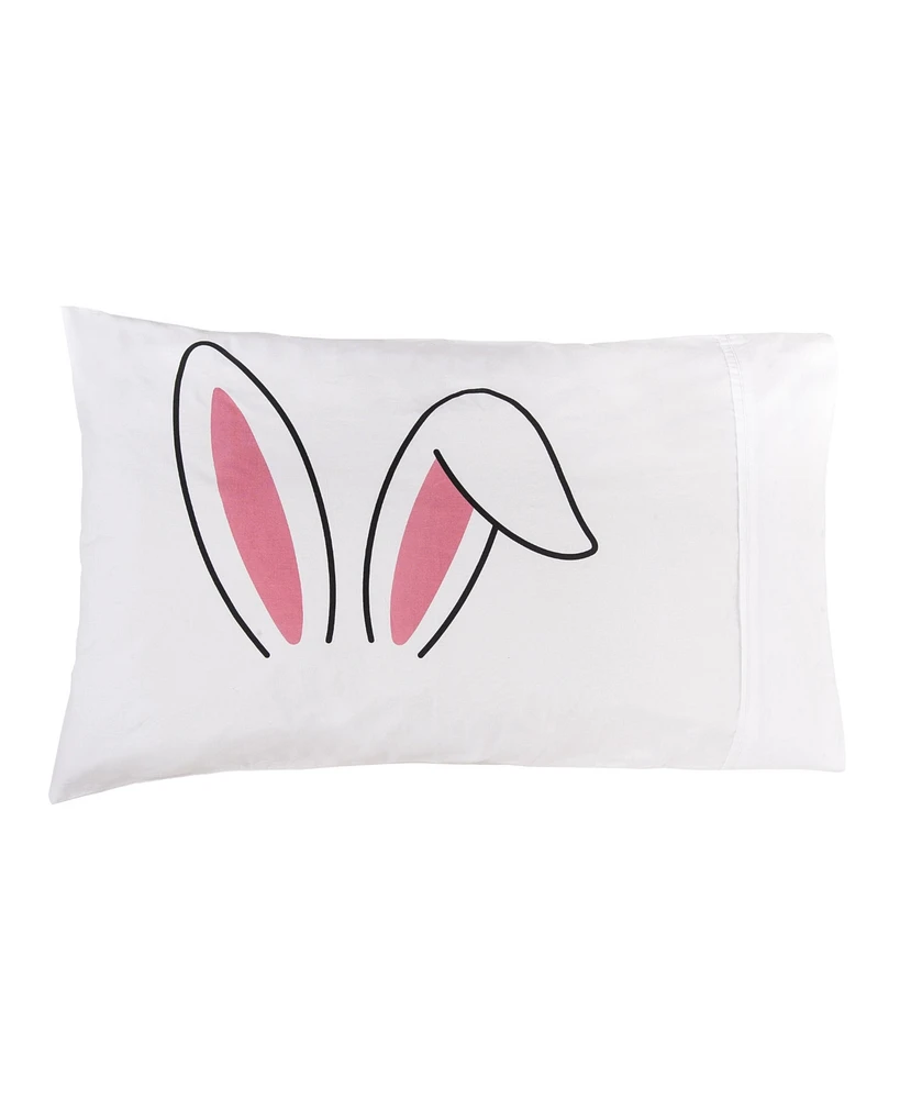 20" x 30" Bunny Ears Easter Spring Throw Pillowcase