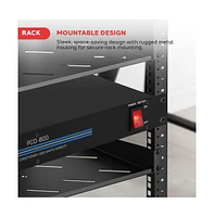 Pyle 19" Rack Mount 1800 Watt Power Conditioner with 8 Outlets