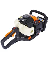26cc 2 cycle gas powered hedge trimmer , double sided blade 24",recoil gasoline trim blade
