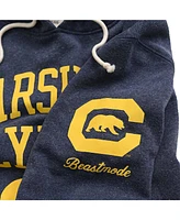 Roots of Fight Men's Marshawn Lynch Navy Cal Bears Name & Number Tri-Blend Pullover Hoodie