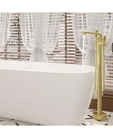 Freestanding Floor Mounted Bathtub Faucet - Anti-Scald, Durable, and Versatile