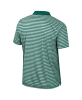 Colosseum Men's Green Michigan State Spartans Striped Polo Shirt