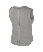 Colosseum Women's Heather Gray Florida State Seminoles Beach You Ribbed Tank Top