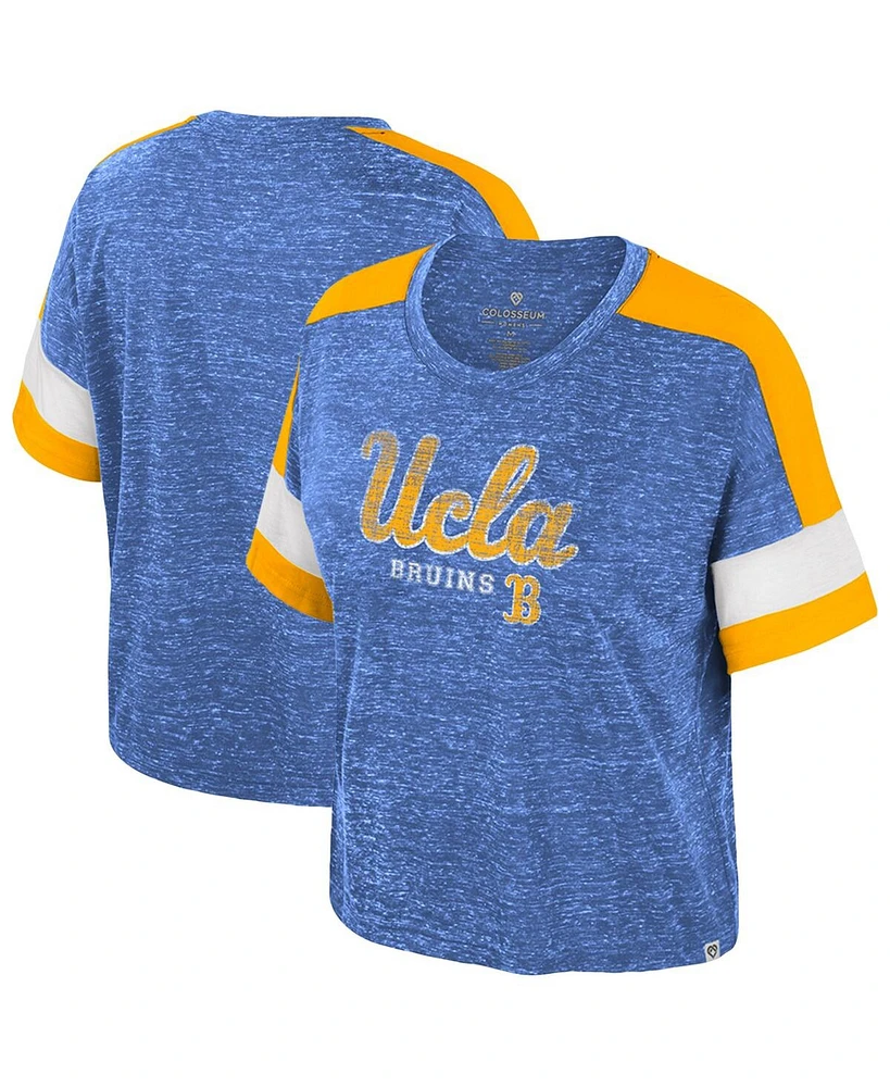 Colosseum Women's Blue Ucla Bruins Color Block Scoop Neck T-Shirt