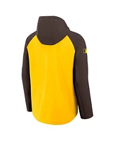 Nike Men's Gold/Brown San Diego Padres Authentic Collection Raglan Performance Full-Zip Jacket