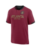Fanatics Men's Red Atlanta United Fc Stoppage Time Striker T-Shirt