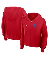 Nike Women's Red Philadelphia Phillies Lightweight Full-Zip Hoodie