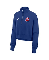 Nike Women's Royal Atlanta Braves Cooperstown Collection Phoenix Fleece Half-Zip Sweatshirt