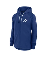 Fanatics Women's Blue Tampa Bay Lightning Authentic Pro Rink Fleece Full-Zip Jacket