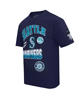 Pro Standard Men's Navy Seattle Mariners Turn It Up Dropped Shoulder T-Shirt