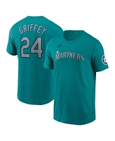 Nike Men's Ken Griffey Jr. Aqua Seattle Mariners Cooperstown Collection Name Number T-Shirt