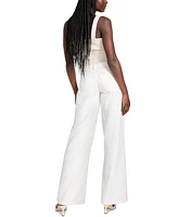 Guess Women's Mid-Rise Wide-Leg Jeans