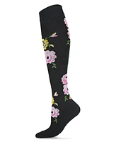 MeMoi Women's In Bloom 8-15mmHg Graduated Compression Socks MFY06342