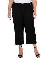 Liverpool Los Angeles Plus Crop High-Rise Cargo Pants