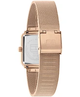 Tommy Hilfiger Women's Quartz Carnation Gold-Tone Stainless Steel Bracelet Watch, 21.3mm
