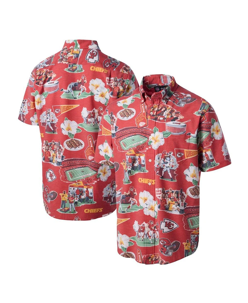 Reyn Spooner Men's Red Kansas City Chiefs Scenic Button-Down Shirt