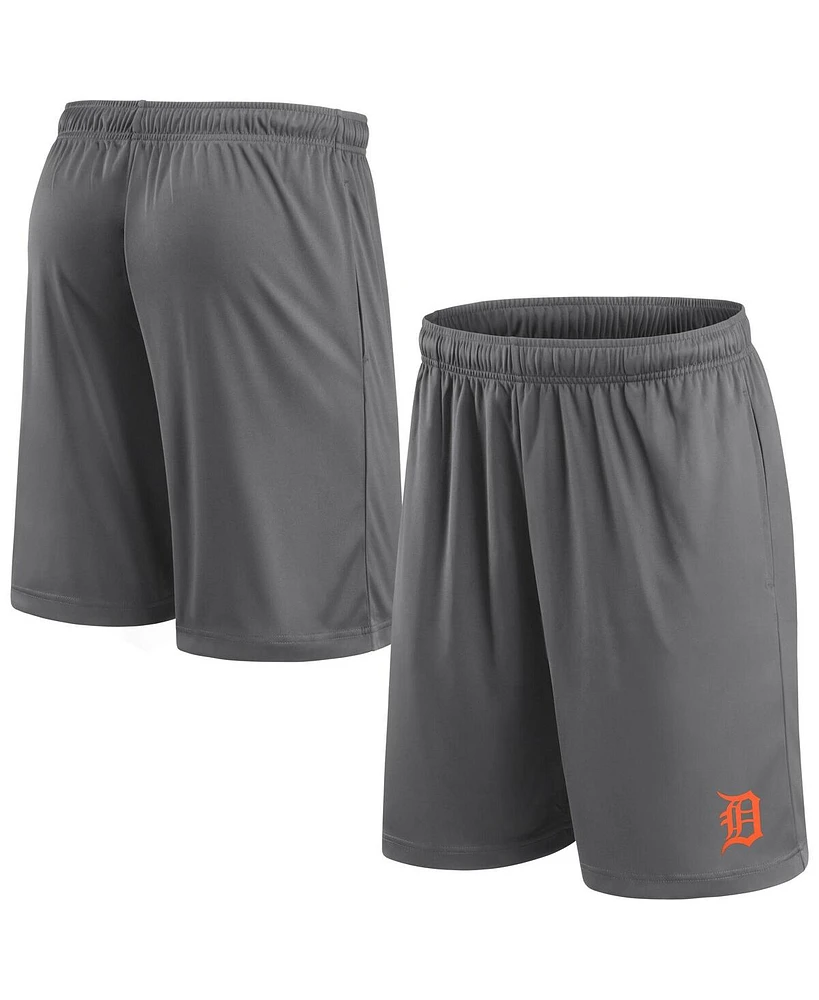 Fanatics Men's Gray Detroit Tigers Primary Logo Shorts