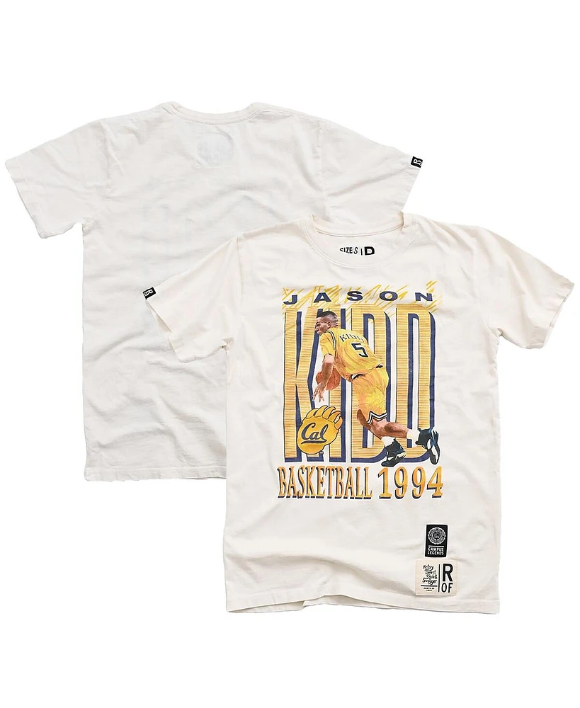 Roots of Fight Men's Jason Kidd White Cal Bears 1994 Graphic T-Shirt
