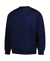LevelWear Men's Navy Usmnt Luxe Signature Lineage Tri-Blend Pullover Sweatshirt