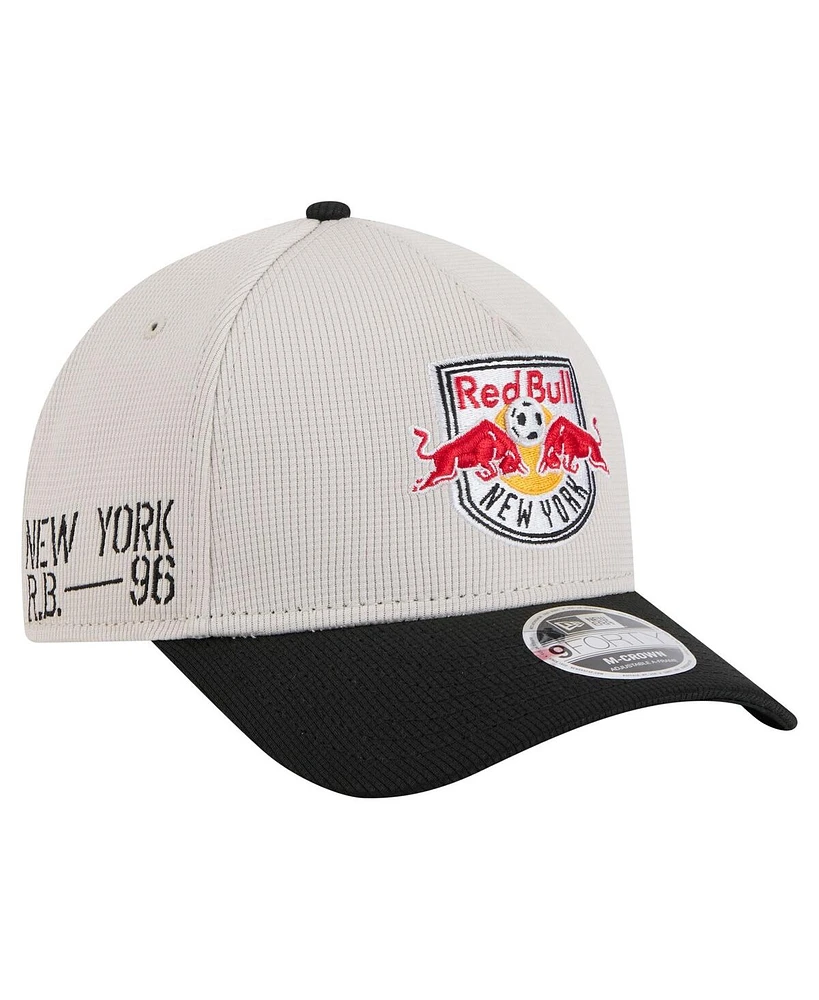 New Era Men's Gray New York Red Bulls 2025 Jersey Hook 9FORTY M-Crown Adjustable Hat
