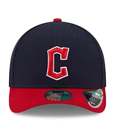 New Era Men's Navy Cleveland Guardians Player Replica 9FORTY Adjustable Hat