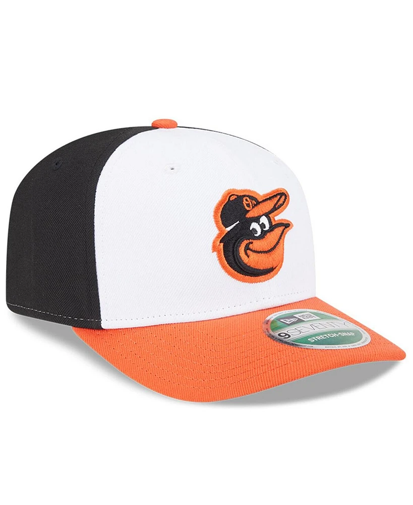 New Era Men's Black/Orange Baltimore Orioles Player Replica 9SEVENTY Adjustable Hat