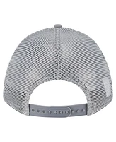 New Era Men's Gray New York Giants Domain A-Frame Trucker 9FORTY Adjustable Hat