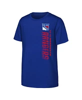Outerstuff Big Boys and Girls Blue New York Rangers Atmosphere T-Shirt