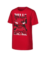 Outerstuff Big Boys and Girls Red Chicago Bulls Garage Hero T-Shirt