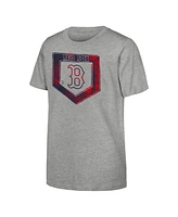Outerstuff Big Boys and Girls Heather Gray Boston Red Sox Stolen Base T-Shirt