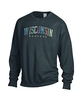 Comfortwash Men's and Women's Gray Wisconsin Badgers Oversized Pullover Sweatshirt
