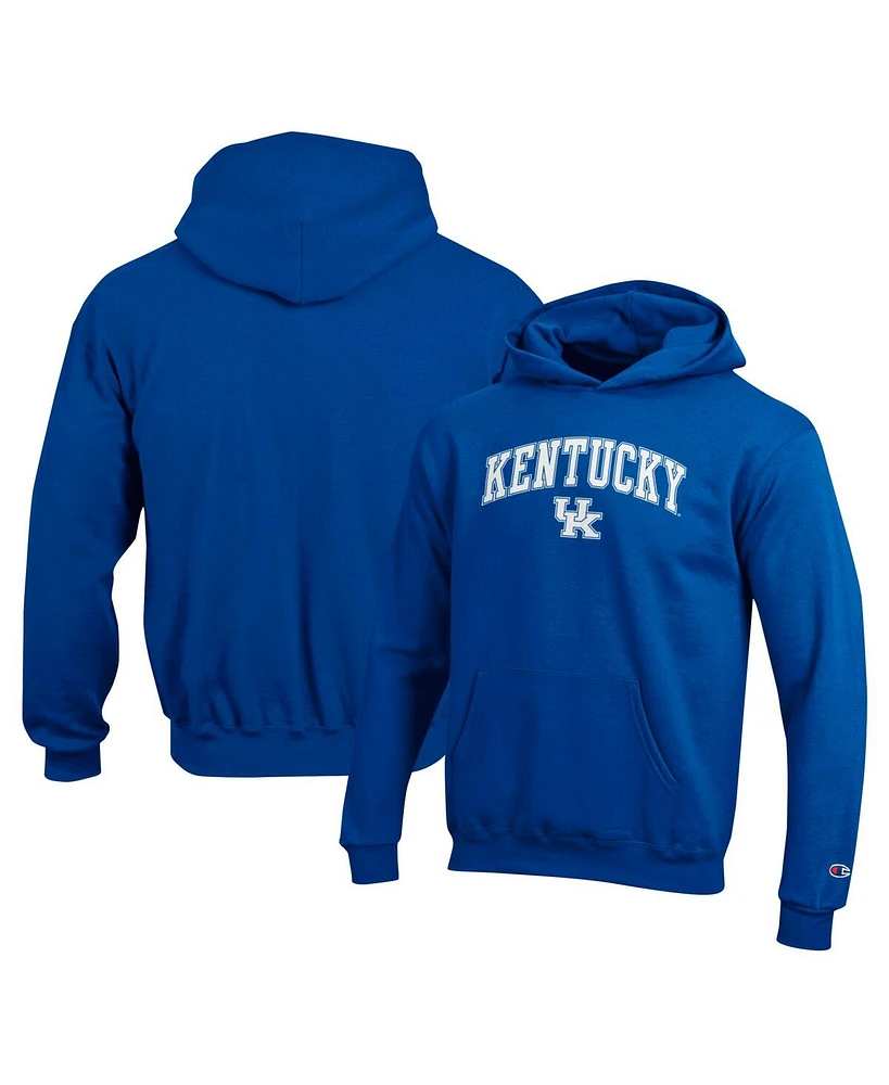 Champion Big Boys and Girls Royal Kentucky Wildcats Campus Pullover Hoodie