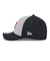 New Era Men's Navy/Gray Atlanta Braves 2025 Batting Practice 9FORTY M-Crown Adjustable Hat