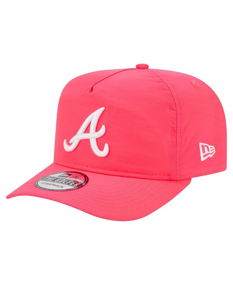 New Era Men's Pink Atlanta Braves Everyday Golfer Adjustable Hat
