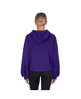 New Era Women's Purple Utah Jazz 2024/25 City Edition Cropped Pullover Hoodie