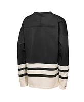 Mitchell & Ness Girls Black Vegas Golden Knights Chainstitch Heavyweight Long Sleeve Top