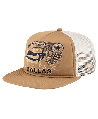 New Era Men's Stone Dallas Cowboys Meet Me 9FIFTY Snapback Hat