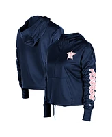 New Era Women's Navy Houston Astros Half-Zip Hoodie