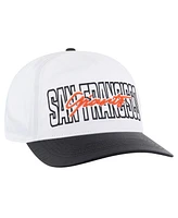 '47 Brand Men's White San Francisco Giants Lineman Hitch Adjustable Hat